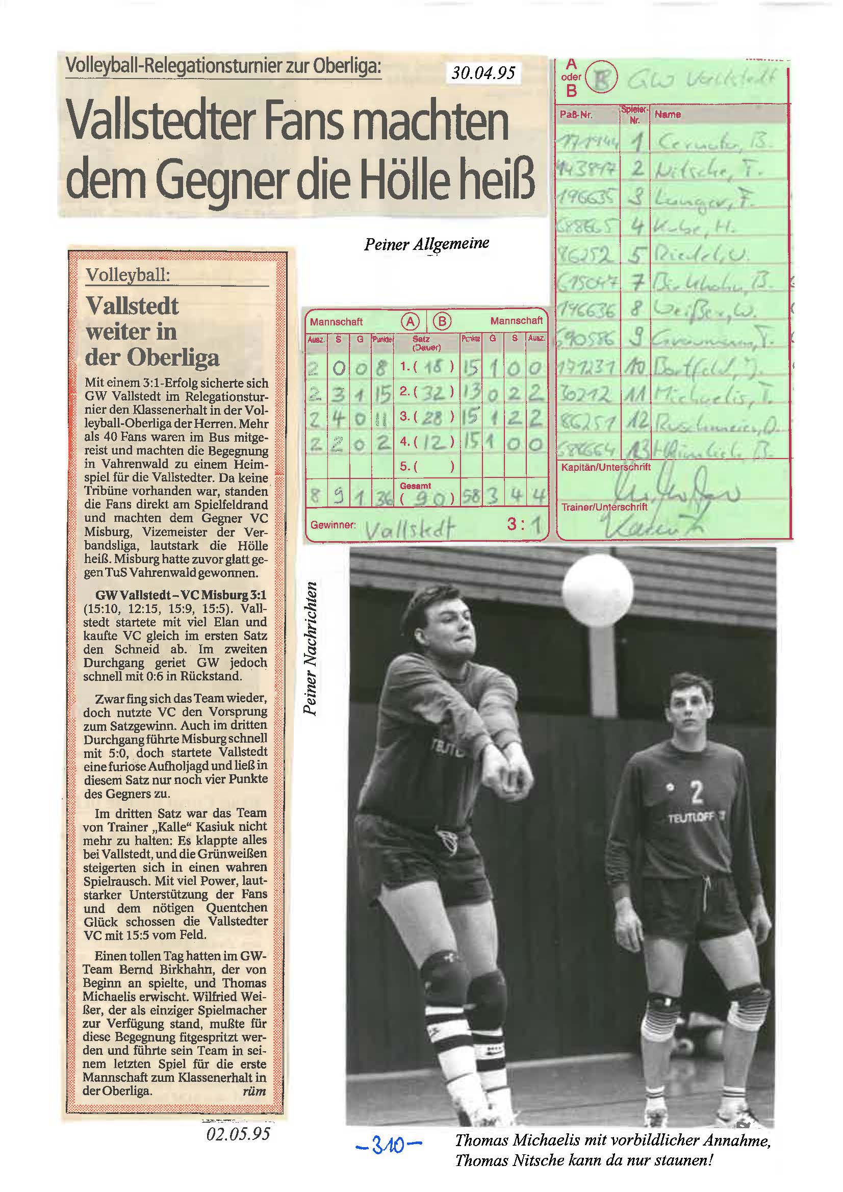 02.05.95 Oberliga gesichert