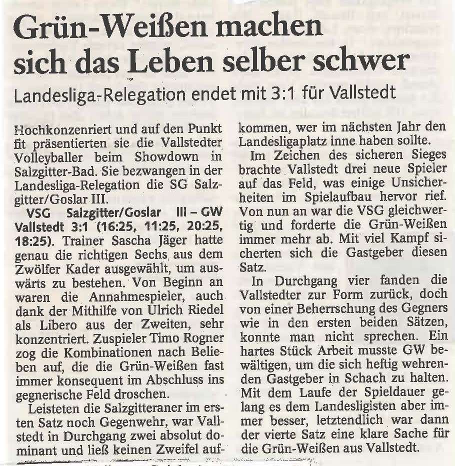 20.04.2010 Relegation 1. Herren Landesliga